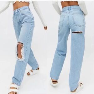 BDG high rise baggy ripped jeans - 27